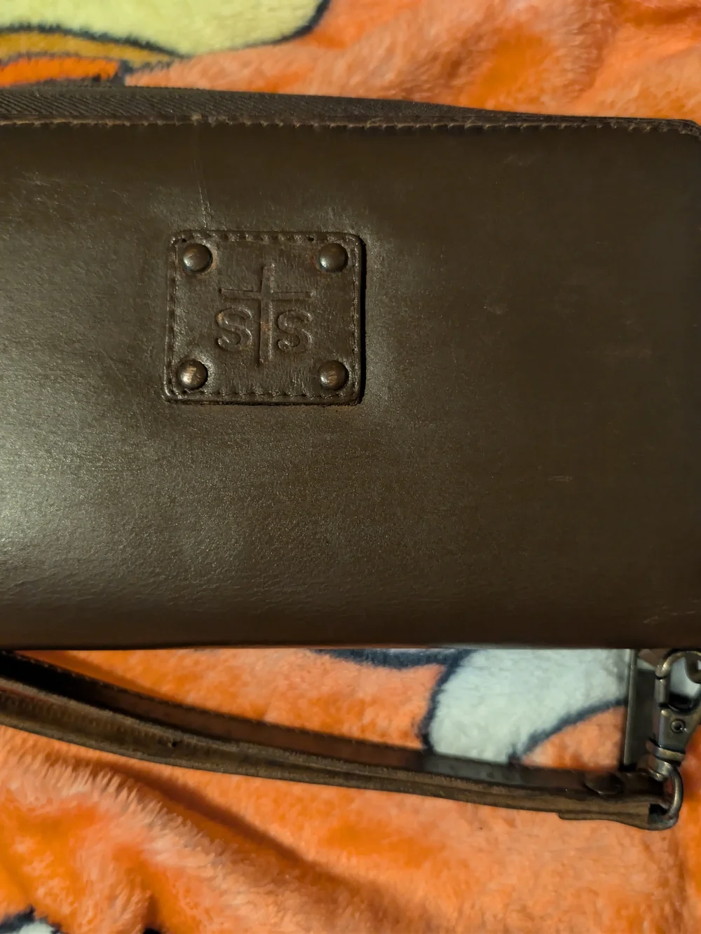 Sts Rancho Wear Leather Wristlet Wallet - Dark Brown